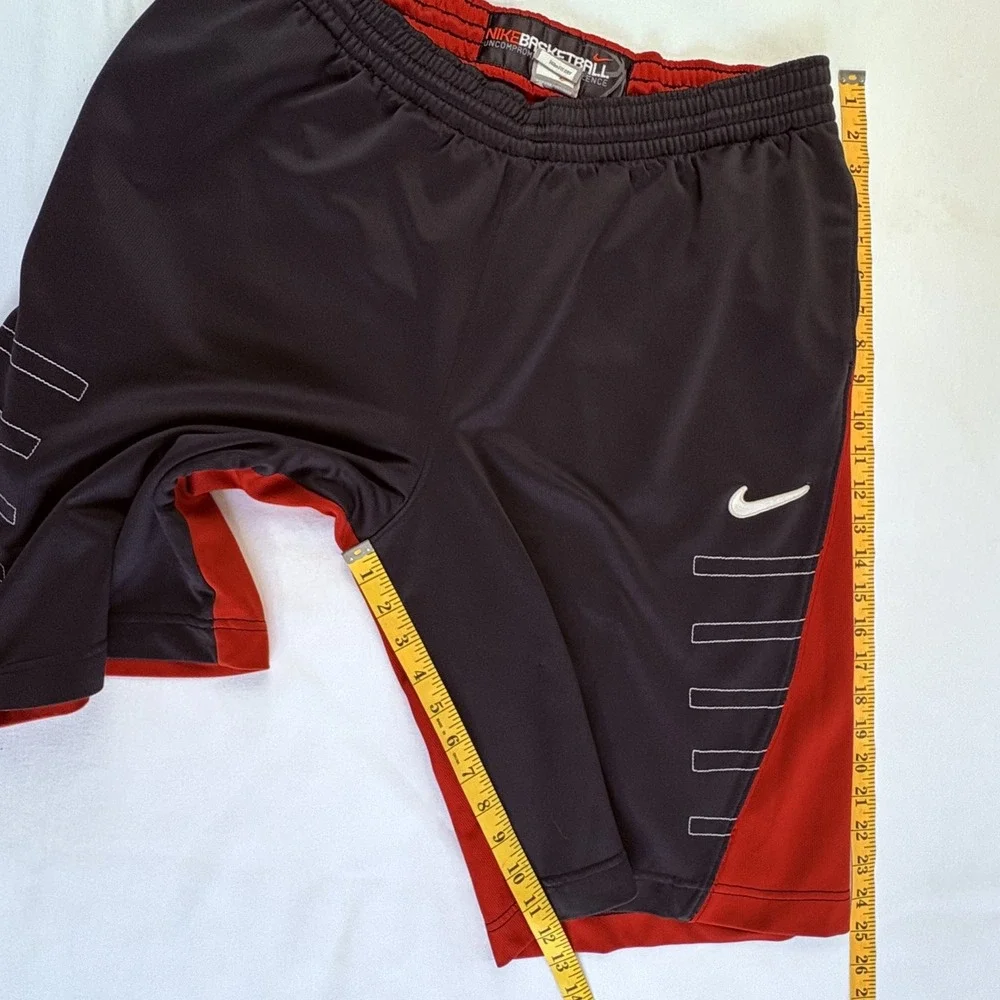 Nike Basketball Elite Shorts Mens Large Black Red FIT DRY 286047-010